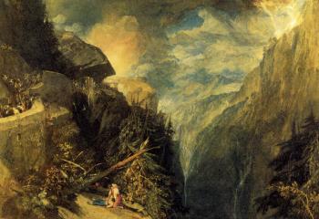 約瑟夫 瑪羅德 威廉 透納 The Battle of Fort Rock, Val d'Aoste, Piedmont 約瑟夫 瑪羅德 威廉 透納 The Battle of Fort Rock, Val d'Aoste, Piedmont